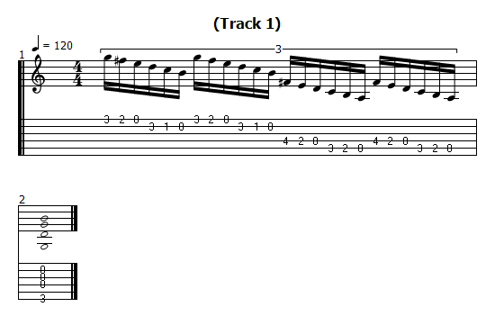 Bluegrass Style Alternate Picking Exercises in G Major