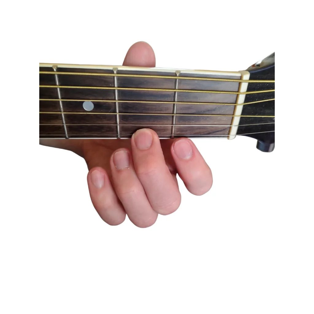 Step 1 D Chord on Guitar