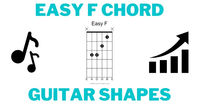 Easy F Chord Guitar Shapes Blog Banner