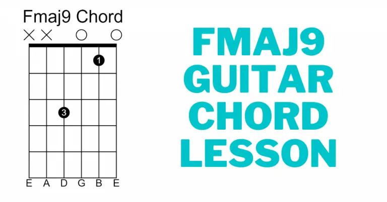 Fmaj9 guitar chord lesson blog banner