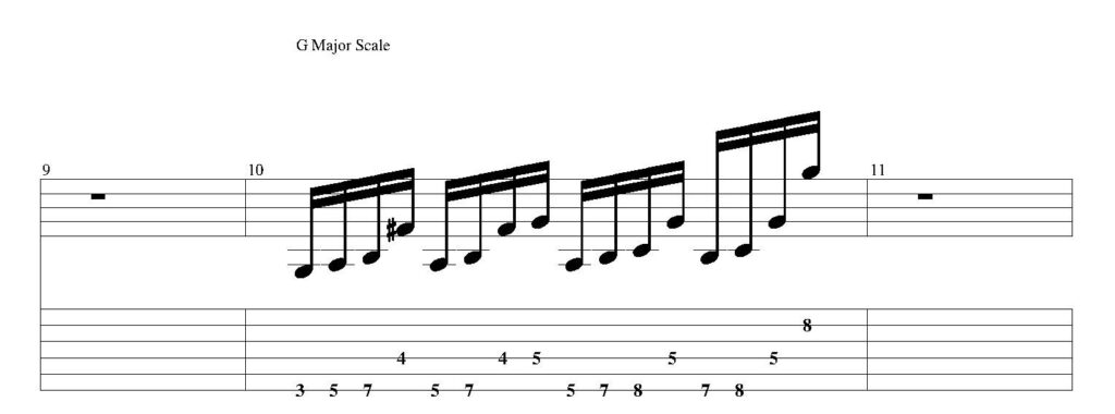 String Skipping Exercise 5: G Major Scale