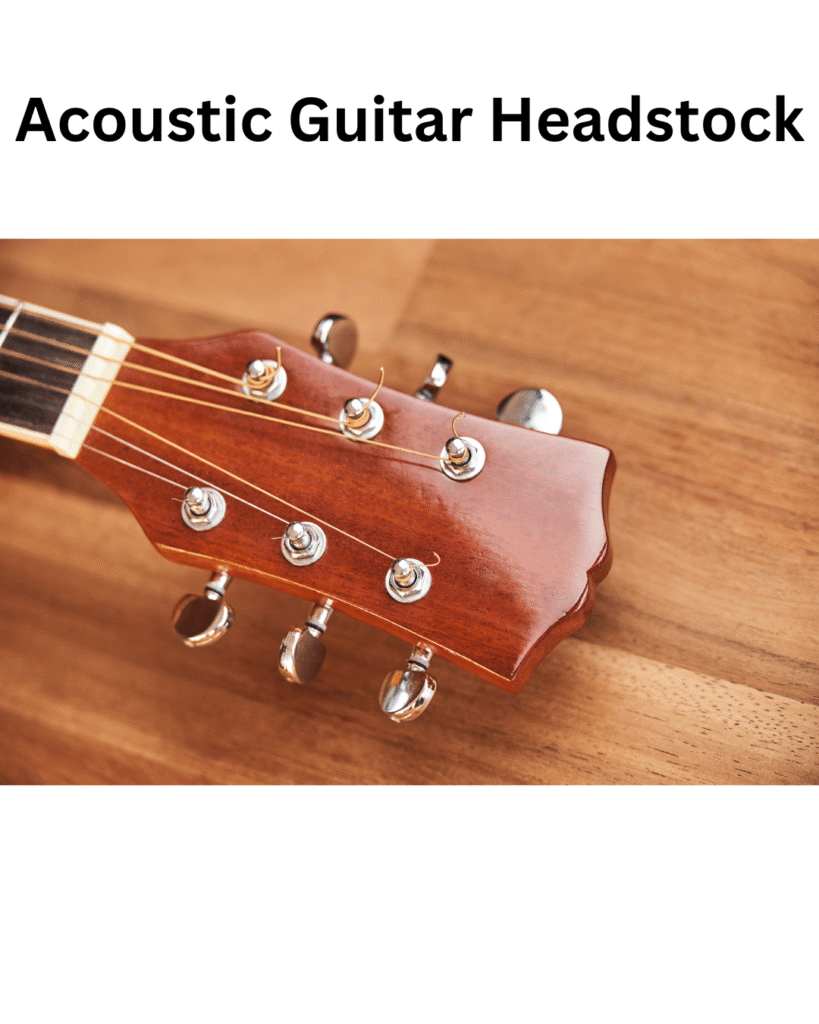 Acoustic guitar headstock